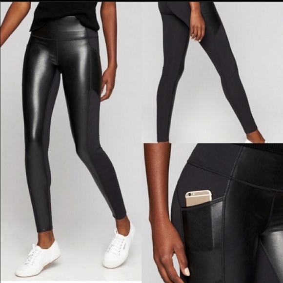 Athleta Faux Leather Leggings